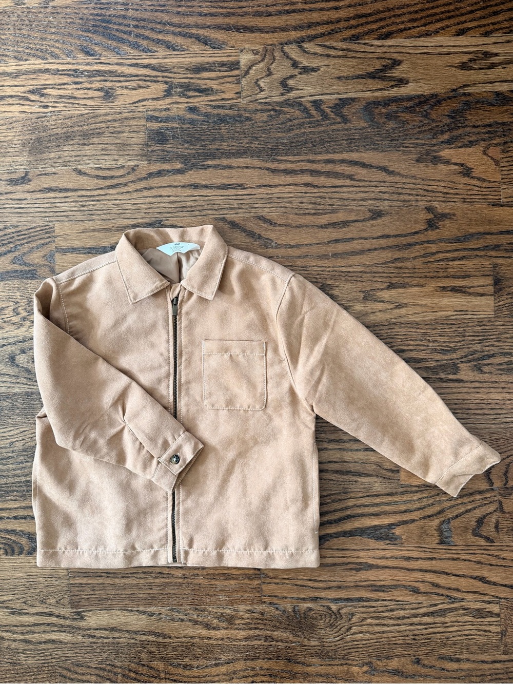 H&M Kids' Tan Zip-Front Jean Jacket
